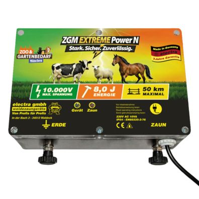 Electra Elektrozaungerät Extreme Power N, 230V AC - Maximale Leistung für höchste