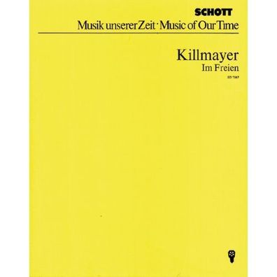 Im Freien Killmayer Studienpartitur Noten