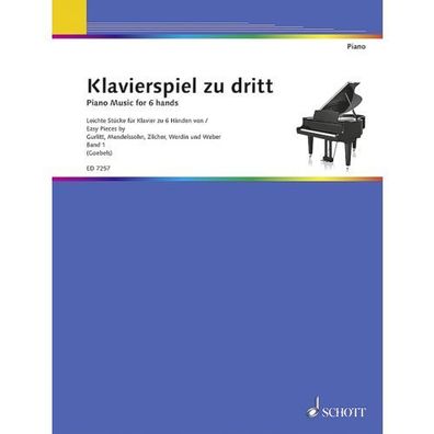 Klavierspiel zu dritt Band 1 Klavier 6-händig Noten