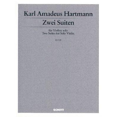 Zwei Suiten Hartmann Violine Noten