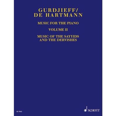 Music for the Piano Vol. 2 Gurdjieff / de Hartmann Klavier Noten