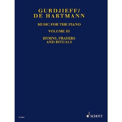 Music for the Piano Vol. 3 Gurdjieff / de Hartmann Klavier Noten