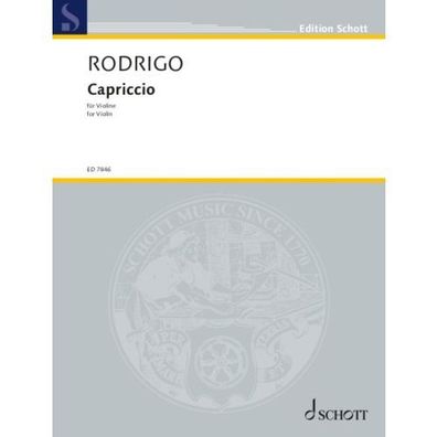 Capriccio Rodrigo Violine Noten
