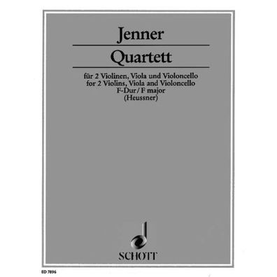 Quartett F-Dur Jenner Streichquartett Noten