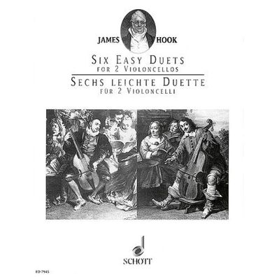 6 leichte Duette op. 58 Hook 2 Violoncelli Noten