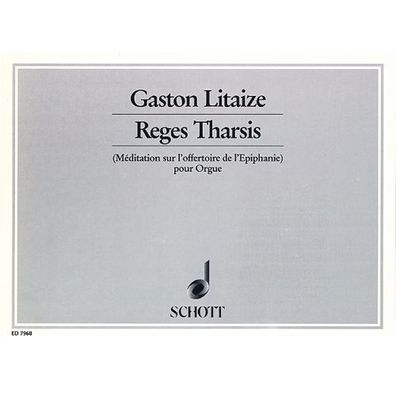 Reges Tharsis Litaize Orgel Noten