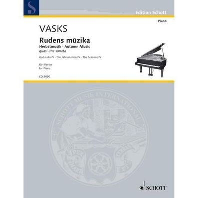 Rudens muzika Vasks Klavier Noten