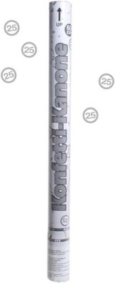 1 Shooter Konfetti-Kanone silberne Hochzeit Kunststoff 60 cm Fuellung ca 40 g