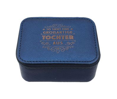 Schmuckschatulle/Schmuckkaestchen - Schmuckbox Blau Tochter