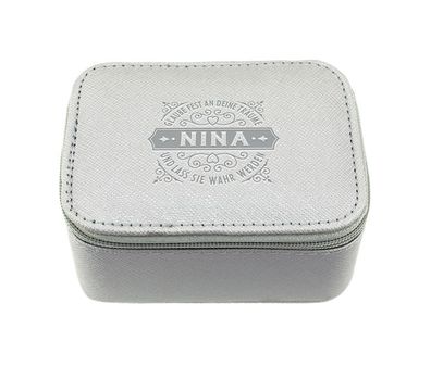 Schmuckschatulle/Schmuckkaestchen - Schmuckbox Metallic Nina