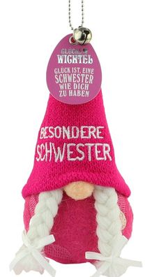 H&H Gluecksbringer Maskottchen-Ich bring Dir Glueck-Glueckswichtel Schwester