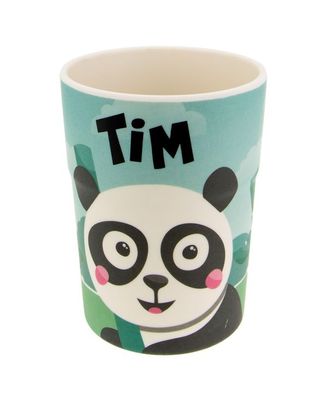Bunter personalisierter Namens Kinderbecher mit Namen Tim