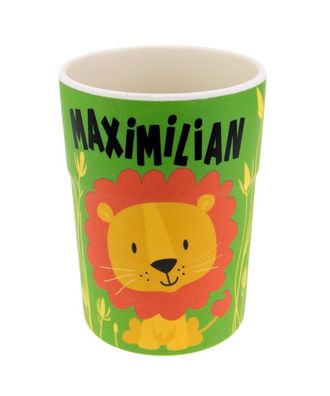 Bunter personalisierter Namens Kinderbecher mit Namen Maximilian
