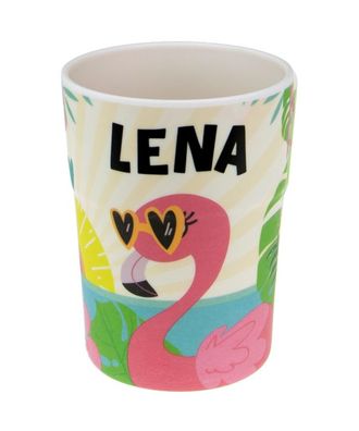 Bunter personalisierter Namens Kinderbecher mit Namen Lena