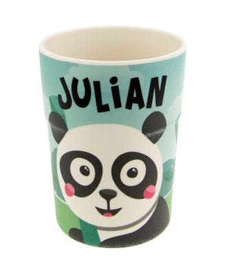 Bunter personalisierter Namens Kinderbecher mit Namen Julian