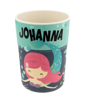 Bunter personalisierter Namens Kinderbecher mit Namen Johanna