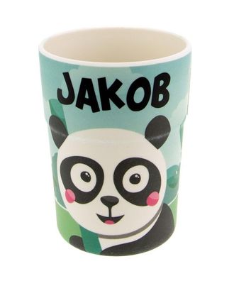 Bunter personalisierter Namens Kinderbecher mit Namen Jakob