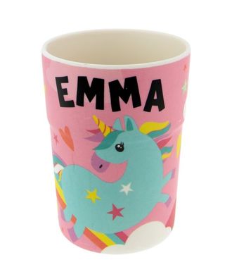 Bunter personalisierter Namens Kinderbecher mit Namen Emma