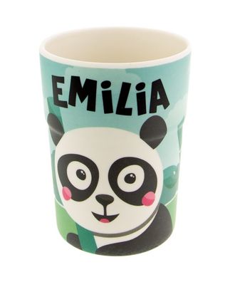 Bunter personalisierter Namens Kinderbecher mit Namen Emilia