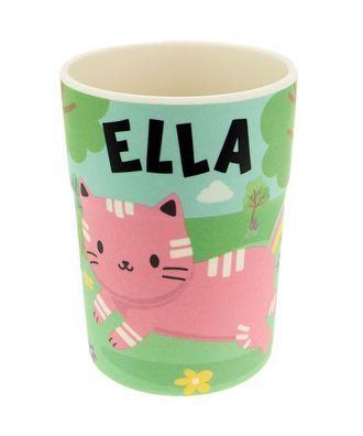 Bunter personalisierter Namens Kinderbecher mit Namen Ella