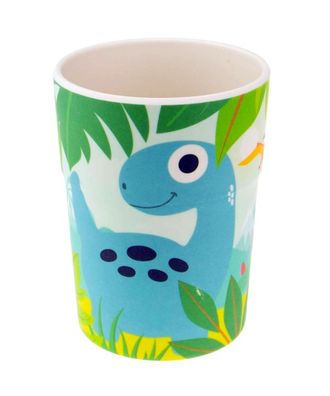 Bunter personalisierter Namens Kinderbecher Dinos