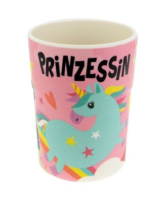 Bunter personalisierter Namens Kinderbecher Prinzessin