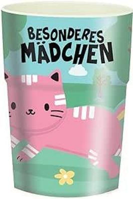 Bunter personalisierter Namens Kinderbecher Maedchen