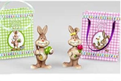 Hase in Tuete 1 Osterhasenfigur Modell und Farbe sortiert 1x Hasenjunge oder 1x Hasen
