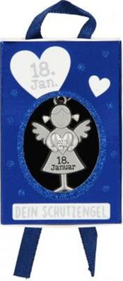 1 Stueck - Dein Kleiner Schutzengel Anhaenger fuer den 18. Januar