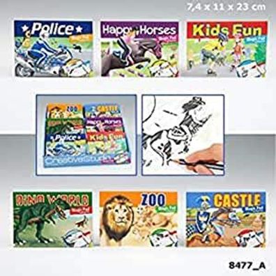 Schraffierbloecke 6 verschiedene Themen sortiert 1 von 6 Motiven Lieferumfang 1 Stue