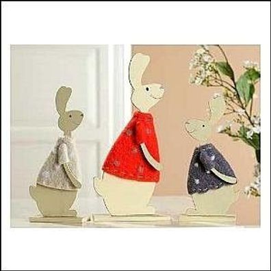 Gilde Hase Felti 18 cm Holz sortiert