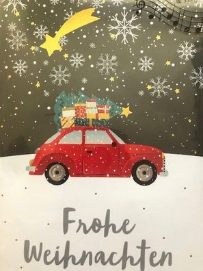 Weihnachtskarte mit Musik und Licht 11338 Motiv 013
