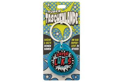 Schluesselanhaenger Super Taschenlampe mit Namen Lukas