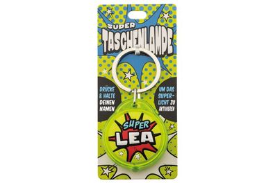 Schluesselanhaenger Super Taschenlampe mit Namen Lea