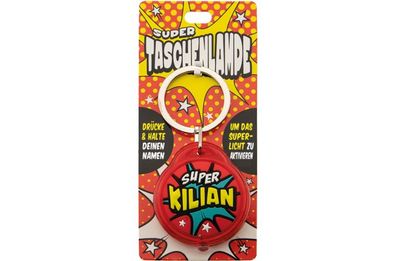 Schluesselanhaenger Super Taschenlampe mit Namen Kilian