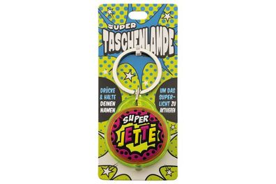 Schluesselanhaenger Super Taschenlampe mit Namen Jette