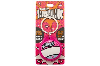 Super Taschenlampe Blanko Pink