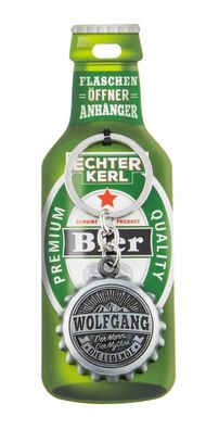 Echter Kerl Flaschenoeffner Anhaenger - Wolfgang