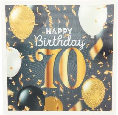 Depesche 3D Klappkarte 006c zum 70. Geburtstag
