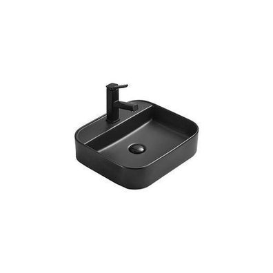 Mexen Sofia Waschbecken 40x40 cm, schwarz matt, quadratisch, Keramik