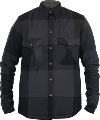 John Doe Motorrad Hemd Motoshirt Grey/Black Big Block