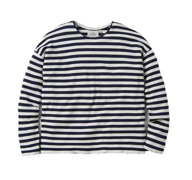 Passenger Women Longsleeve Panorama Striped deep navy