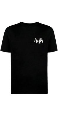 Amiri Logo Print T-Shirt Schwarz Herren