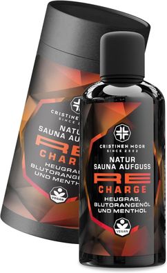 CristinenMoor Natürlicher Saunaaufguss Heugras, Blutorangenöl und Menthol 100 ml
