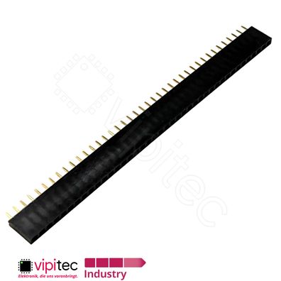 40-polige gerade Buchsenleiste | 2.54mm 1x40 Female Single Pin Socket Header