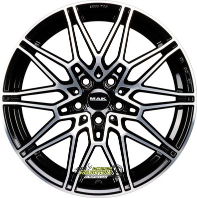 Mak Koenig black mirror 7.5x17 ET34 - LK5/120 ML72.6 Felge Alu