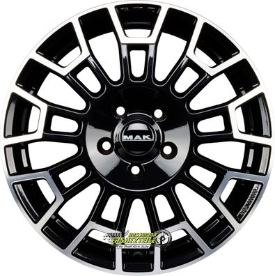 4x Mak Nomad black mirror 8.5x20 ET55 - LK5/120 ML65.1 Felge Alu