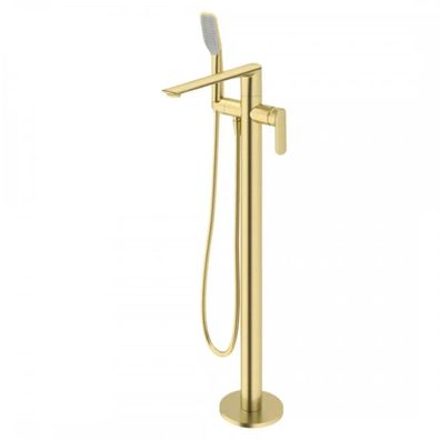 Freistehende Badewannenarmaturen Gold geb?ürstet