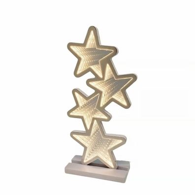 LED-Sterne mit Infinity Effekt 117 SMD LED 21x8x41cm Timer innen 36341