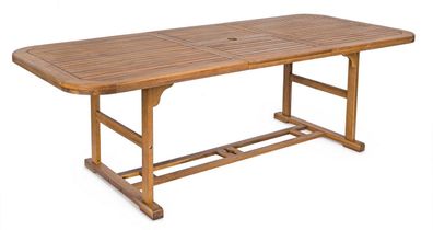Ausziehtisch Noemi 180/240x100cm Rechteckig Akazienholz Innen- und Außenbereich